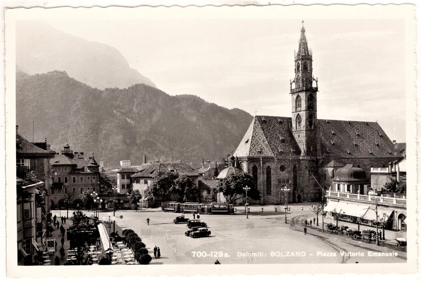 Cartolina Sudtirol Alto Adige Bolzano Bozen Waltherplatz Bolzano piazza Walter | Collezionissimo