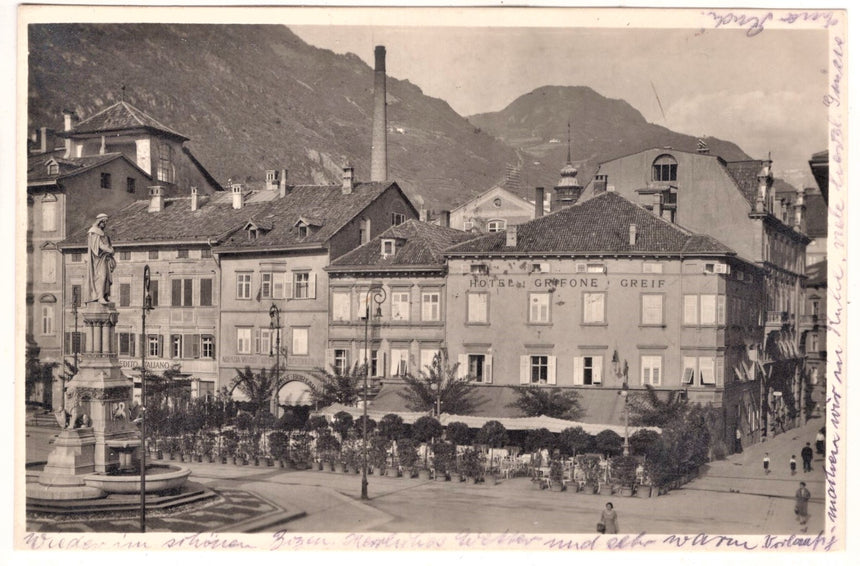 Cartolina Sudtirol Alto Adige Bolzano Bozen Waltherplatz Bolzano piazza Walter | Collezionissimo