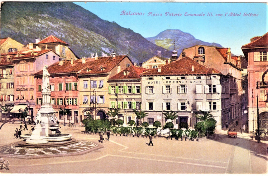 Cartolina Sudtirol Alto Adige Bolzano Bozen Waltherplatz Bolzano piazza Walter | Collezionissimo