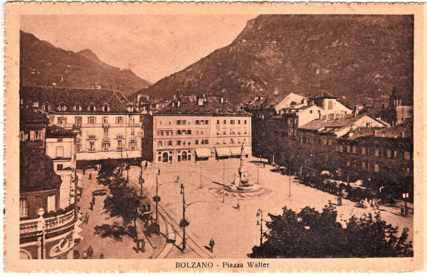 Cartolina Sudtirol Alto Adige Bolzano Bozen Waltherplatz Bolzano piazza Walter | Collezionissimo