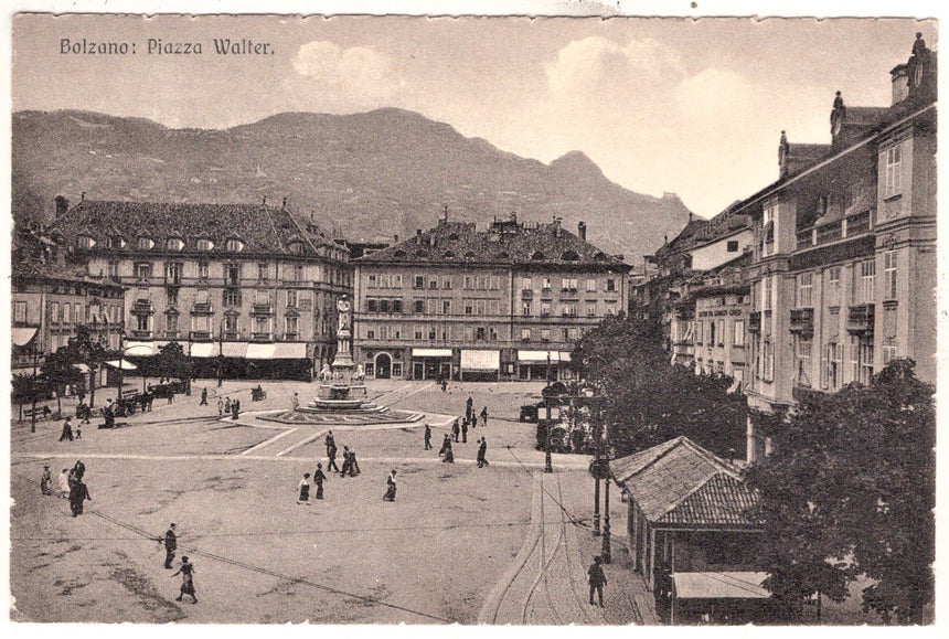 Cartolina Sudtirol Alto Adige Bolzano Bozen Waltherplatz Bolzano piazza Walter | Collezionissimo