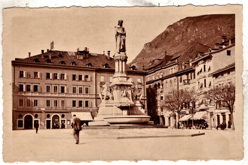 Cartolina Sudtirol Alto Adige Bolzano Bozen Waltherplatz Bolzano piazza Walter | Collezionissimo