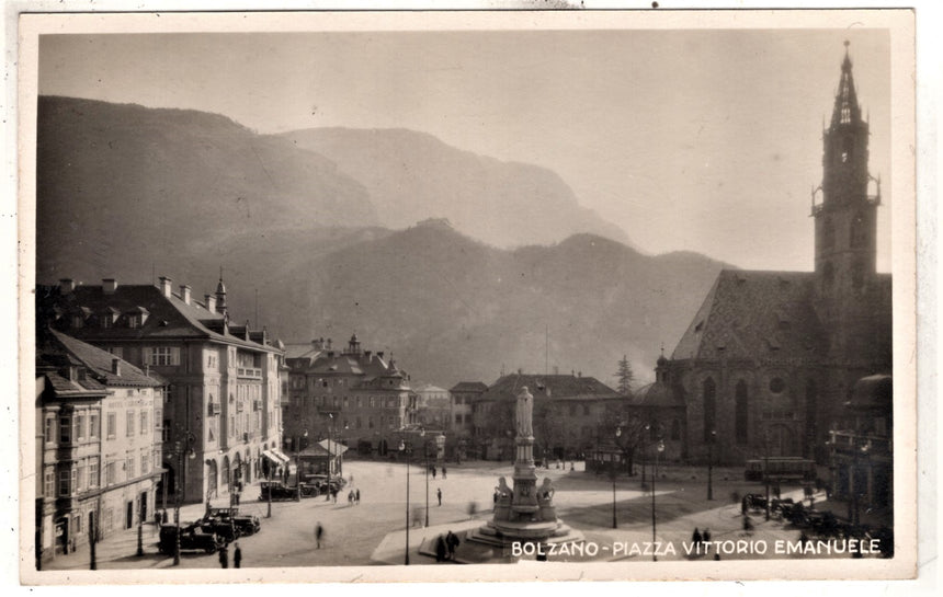 Cartolina Sudtirol Alto Adige Bolzano Bozen Waltherplatz Bolzano piazza Walter | Collezionissimo