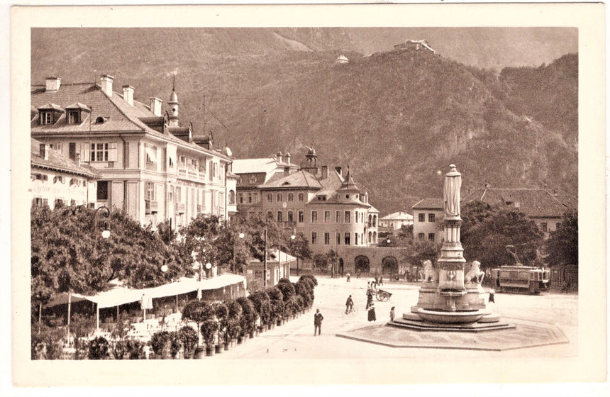 Cartolina Sudtirol Alto Adige Bolzano Bozen Waltherplatz Bolzano piazza Walter | Collezionissimo