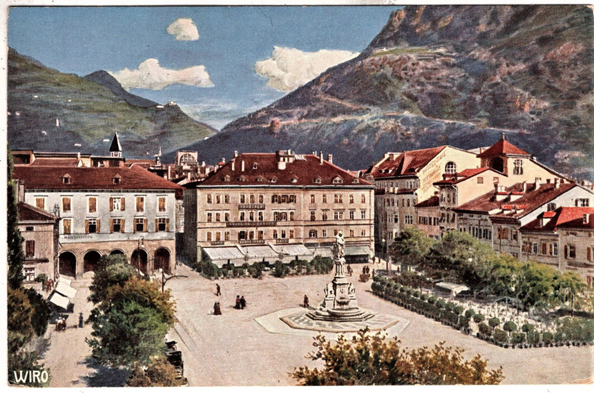 Cartolina Sudtirol Alto Adige Bolzano Bozen Waltherplatz Bolzano piazza Walter | Collezionissimo