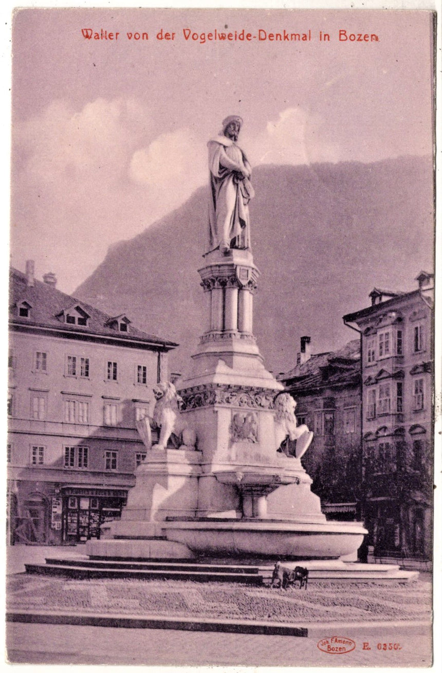 Cartolina Sudtirol Alto Adige Bolzano Bozen Waltherplatz Bolzano piazza Walter | Collezionissimo