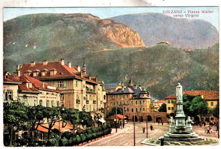 Cartolina Sudtirol Alto Adige Bolzano Bozen Waltherplatz Bolzano piazza Walter | Collezionissimo