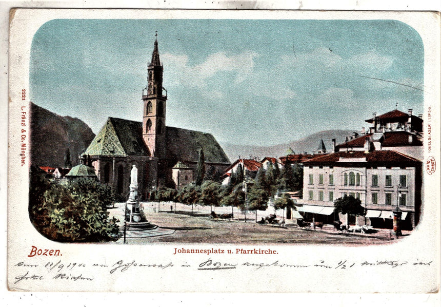 Cartolina Sudtirol Alto Adige Bolzano Bozen Waltherplatz Bolzano piazza Walter | Collezionissimo