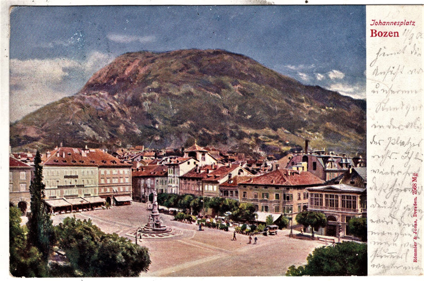 Cartolina Sudtirol Alto Adige Bolzano Bozen Waltherplatz Bolzano piazza Walter | Collezionissimo