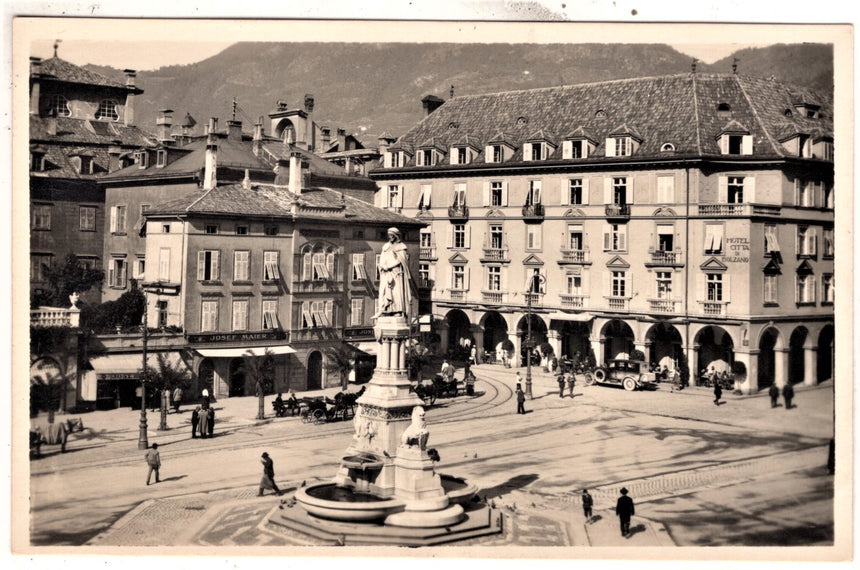 Cartolina Sudtirol Alto Adige Bolzano Bozen Waltherplatz Bolzano piazza Walter | Collezionissimo