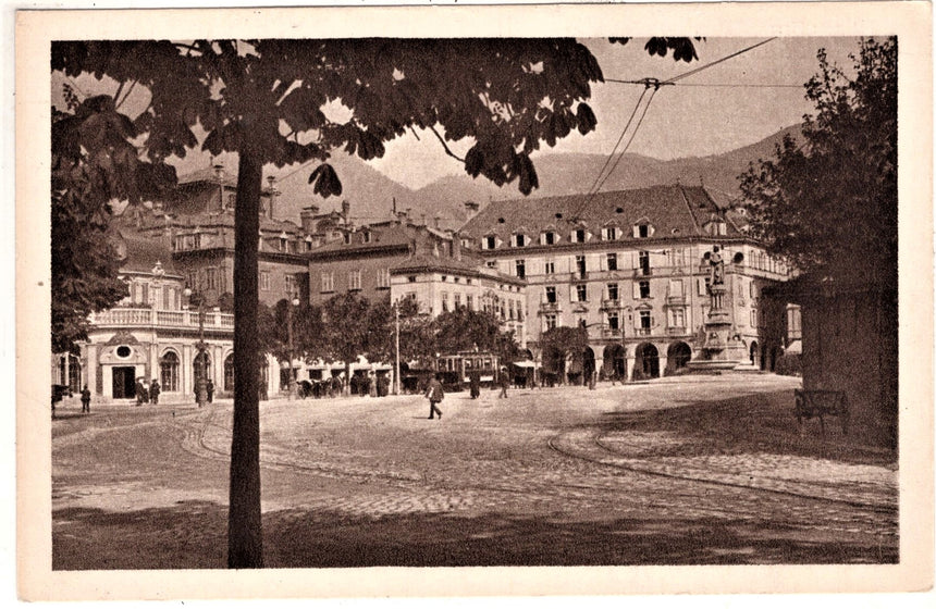 Cartolina Sudtirol Alto Adige Bolzano Bozen Waltherplatz Bolzano piazza Walter | Collezionissimo