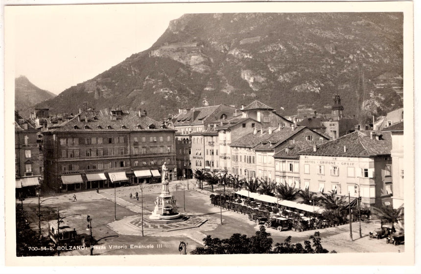 Cartolina Sudtirol Alto Adige Bolzano Bozen Waltherplatz Bolzano piazza Walter | Collezionissimo