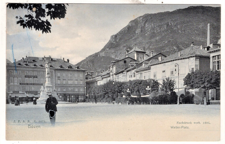 Cartolina Sudtirol Alto Adige Bolzano Bozen Waltherplatz Bolzano piazza Walter | Collezionissimo