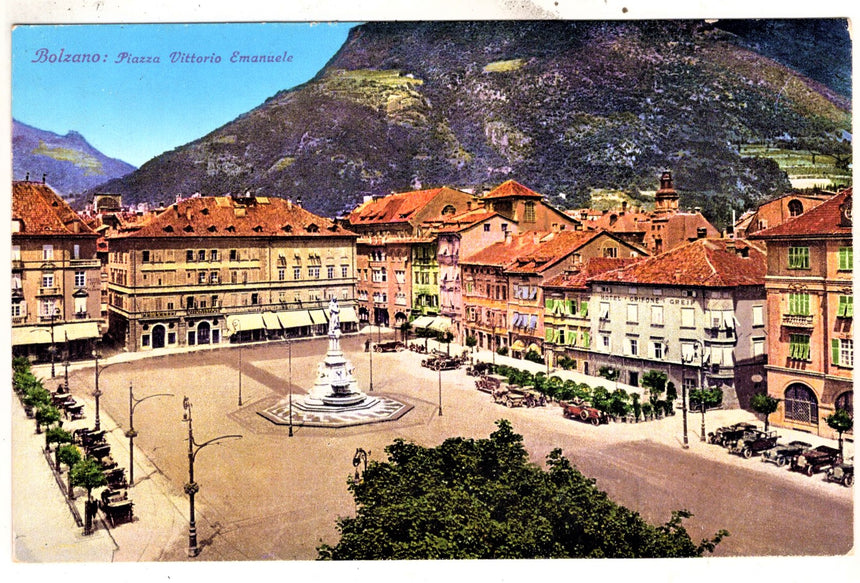 Cartolina Sudtirol Alto Adige Bolzano Bozen Waltherplatz Bolzano piazza Walter | Collezionissimo