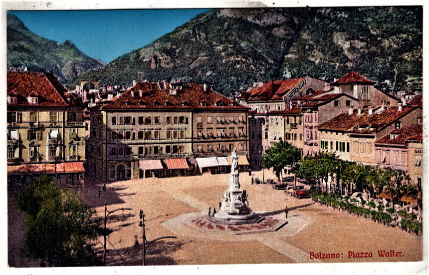 Cartolina Sudtirol Alto Adige Bolzano Bozen Waltherplatz Bolzano piazza Walter | Collezionissimo