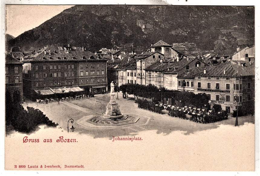 Cartolina Sudtirol Alto Adige Bolzano Bozen Waltherplatz Bolzano piazza Walter | Collezionissimo