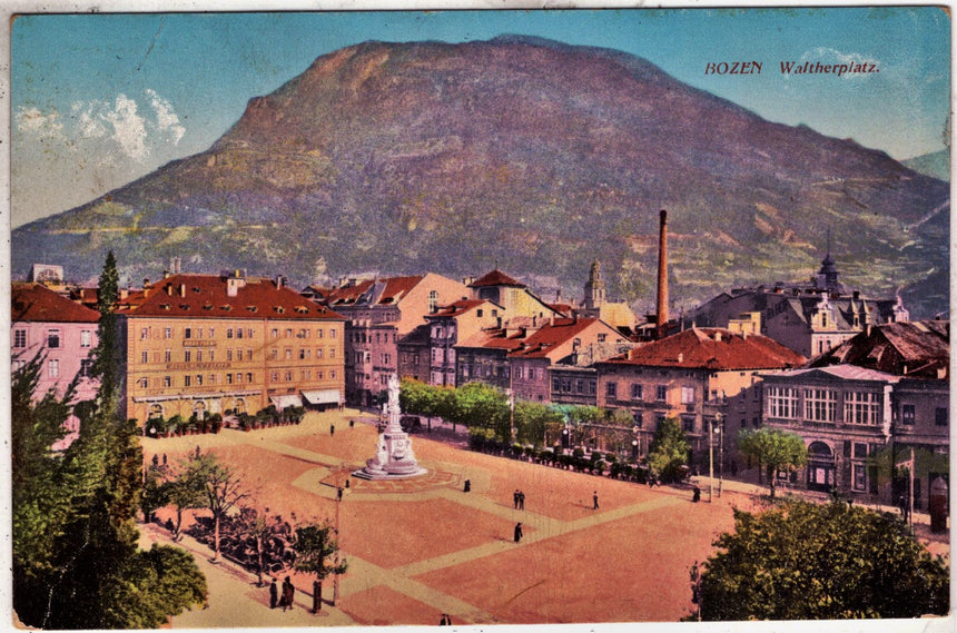 Cartolina Sudtirol Alto Adige Bolzano Bozen Waltherplatz Bolzano piazza Walter | Collezionissimo