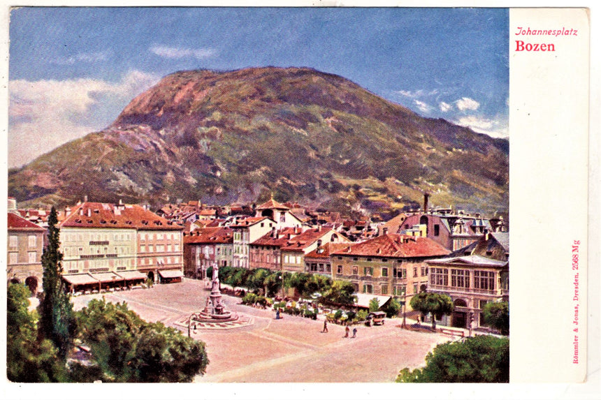 Cartolina Sudtirol Alto Adige Bolzano Bozen Waltherplatz Bolzano piazza Walter | Collezionissimo