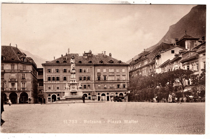 Cartolina Sudtirol Alto Adige Bolzano Bozen Waltherplatz Bolzano piazza Walter | Collezionissimo