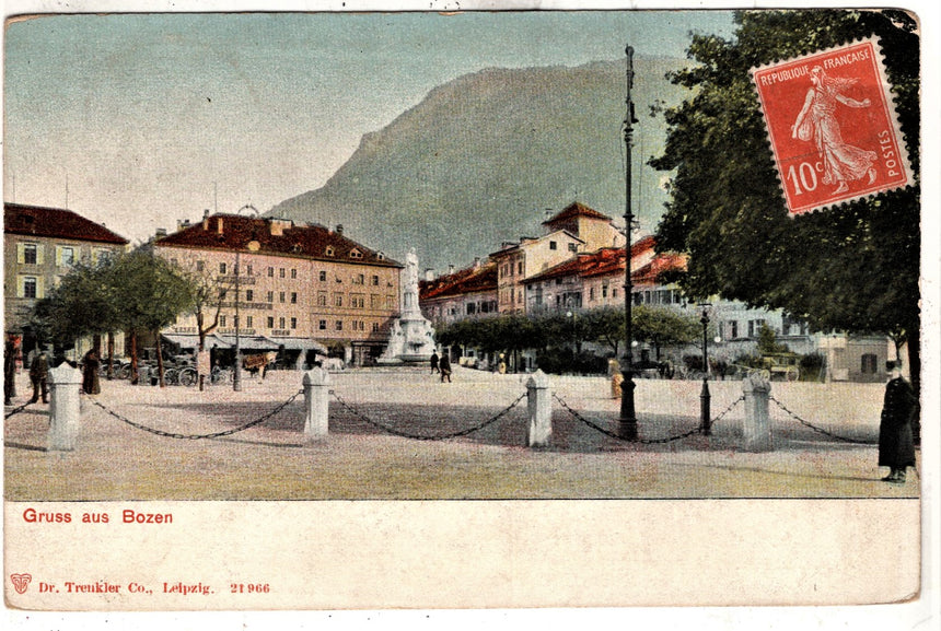 Cartolina Sudtirol Alto Adige Bolzano Bozen Waltherplatz Bolzano piazza Walter | Collezionissimo