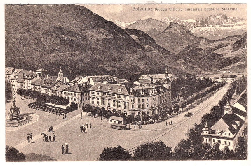 Cartolina Sudtirol Alto Adige Bolzano Bozen Waltherplatz Bolzano piazza Walter | Collezionissimo