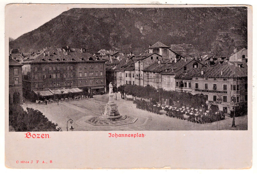 Cartolina Sudtirol Alto Adige Bolzano Bozen Waltherplatz Bolzano piazza Walter | Collezionissimo