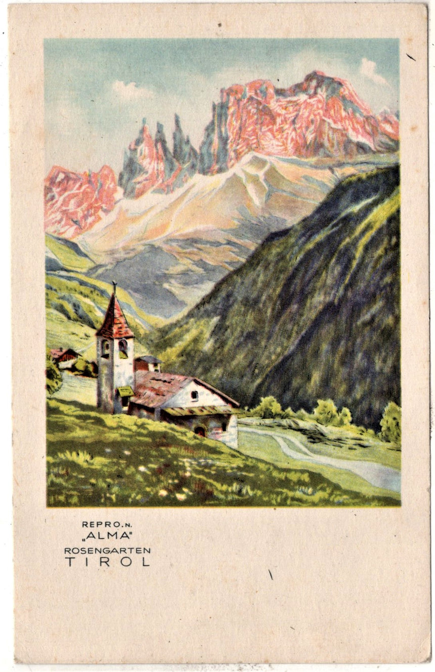 Cartolina Sudtirol Alto Adige Bolzano Bozen Rosengarten  | Collezionissimo