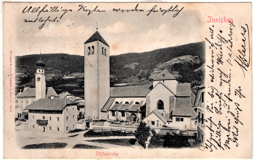 Cartolina Sudtirol Alto Adige Bolzano Bozen Jnnichen Stiftskirche | Collezionissimo