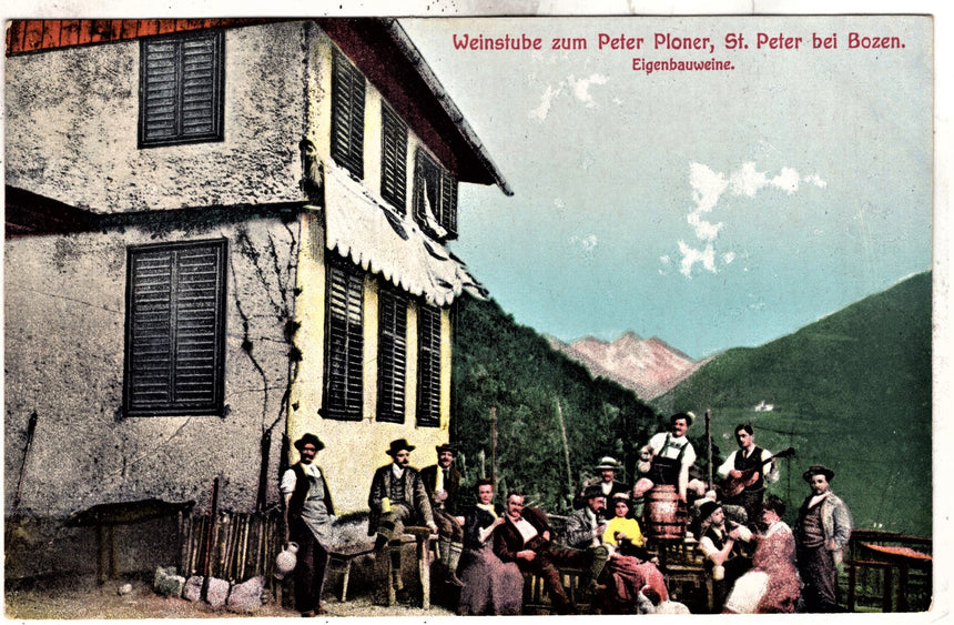 Cartolina Sudtirol Alto Adige Bolzano Bozen Weinstube zum Peter Ploner St.Peter bei Bolzano Bozen | Collezionissimo