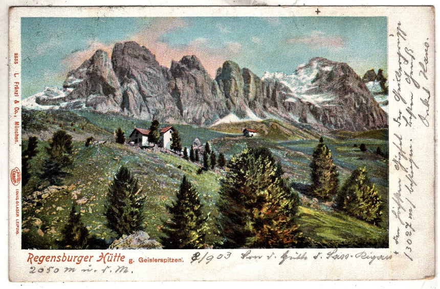 Cartolina Sudtirol Alto Adige Bolzano Bozen RegensburgerHutte | Collezionissimo