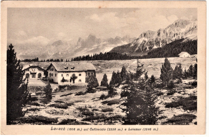 Cartolina Sudtirol Alto Adige Bolzano Bozen Lavazè Albergo  | Collezionissimo