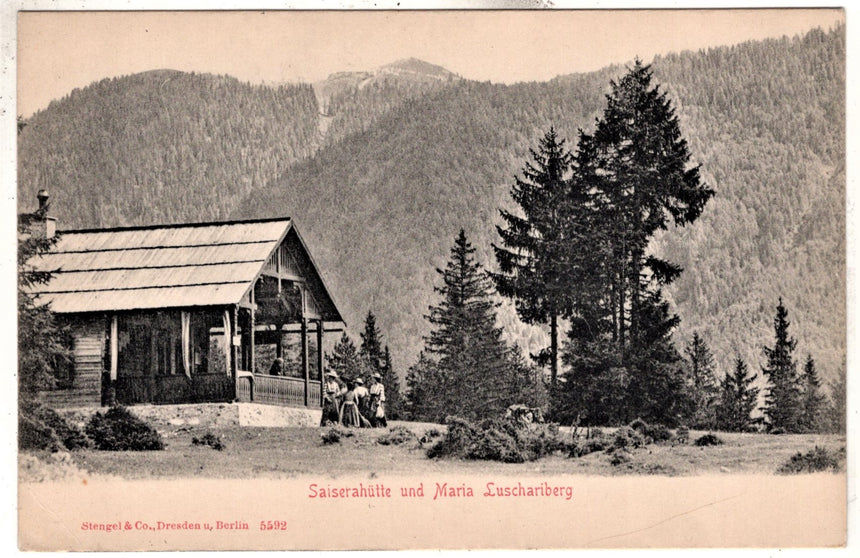 Cartolina Sudtirol Alto Adige Bolzano Bozen Saisera Hutte und Maria Luschariberg | Collezionissimo