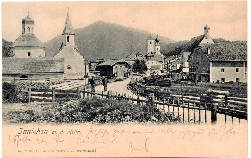 Cartolina Sudtirol Alto Adige Bolzano Bozen Jnnichen Helm | Collezionissimo. Cartolina firmata e viaggiata