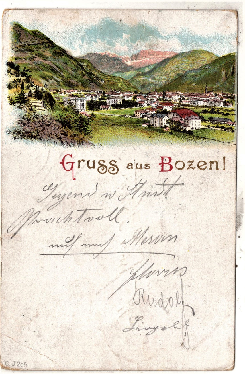 Cartolina Sudtirol Alto Adige Bolzano Bozen Gruss aus Bolzano Bozen | Collezionissimo