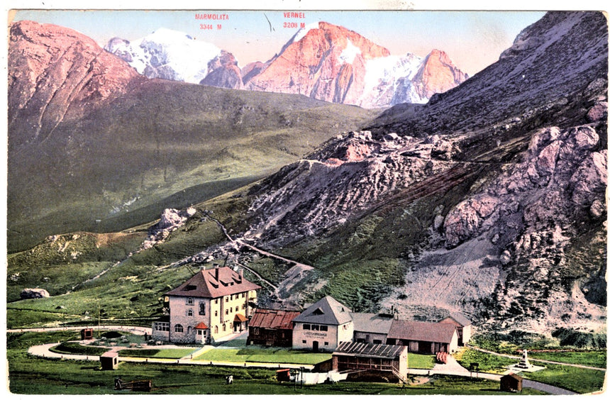 Cartolina Sudtirol Alto Adige Bolzano Bozen Passo Pordoi Cristomannos | Collezionissimo