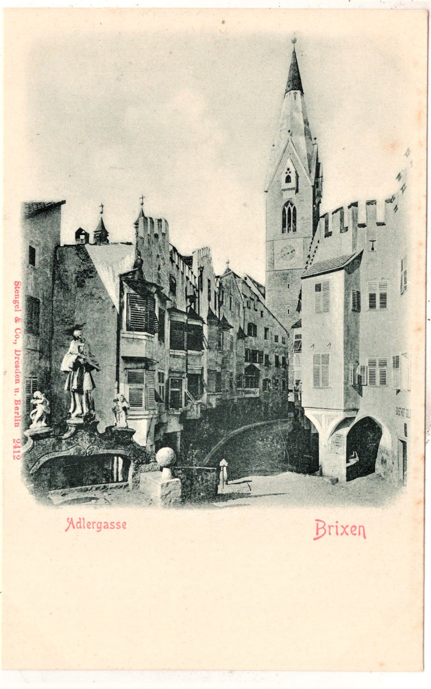 Cartolina Sudtirol Alto Adige Bolzano Bozen Brixen Bressanone Adlergasse | Collezionissimo