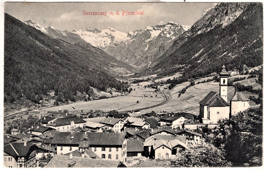 Cartolina Sudtirol Alto Adige Bolzano Bozen Colle Isarco Gossensass panorama | Collezionissimo