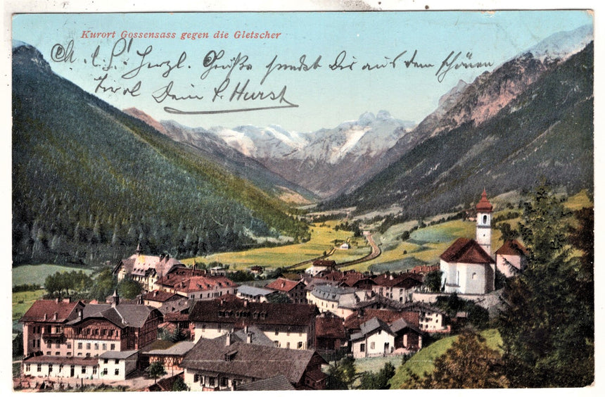 Cartolina Sudtirol Alto Adige Bolzano Bozen Colle Isarco Gossensass panorama | Collezionissimo