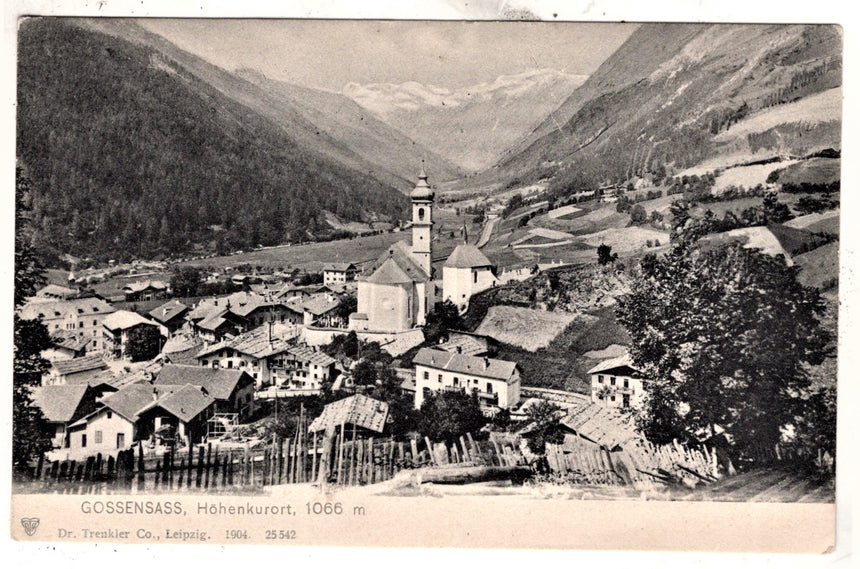 Cartolina Sudtirol Alto Adige Bolzano Bozen Colle Isarco Gossensass panorama | Collezionissimo