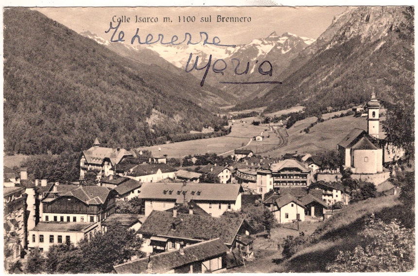 Cartolina Sudtirol Alto Adige Bolzano Bozen Colle Isarco Gossensass panorama | Collezionissimo