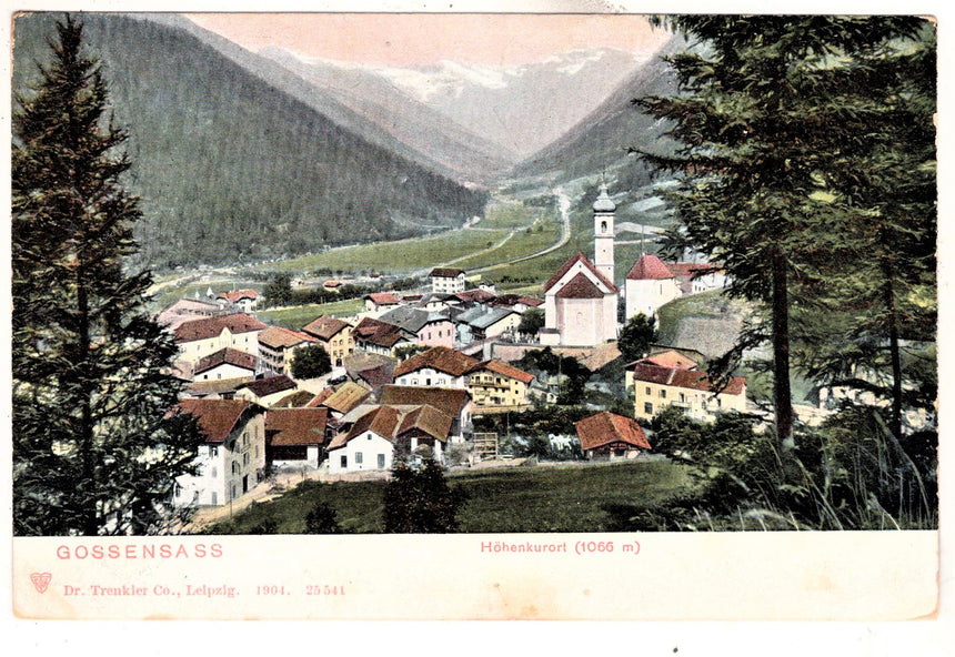 Cartolina Sudtirol Alto Adige Bolzano Bozen Colle Isarco Gossensass panorama | Collezionissimo