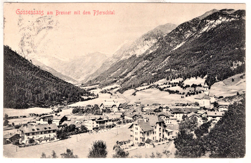 Cartolina Sudtirol Alto Adige Bolzano Bozen Colle Isarco Gossensass panorama | Collezionissimo