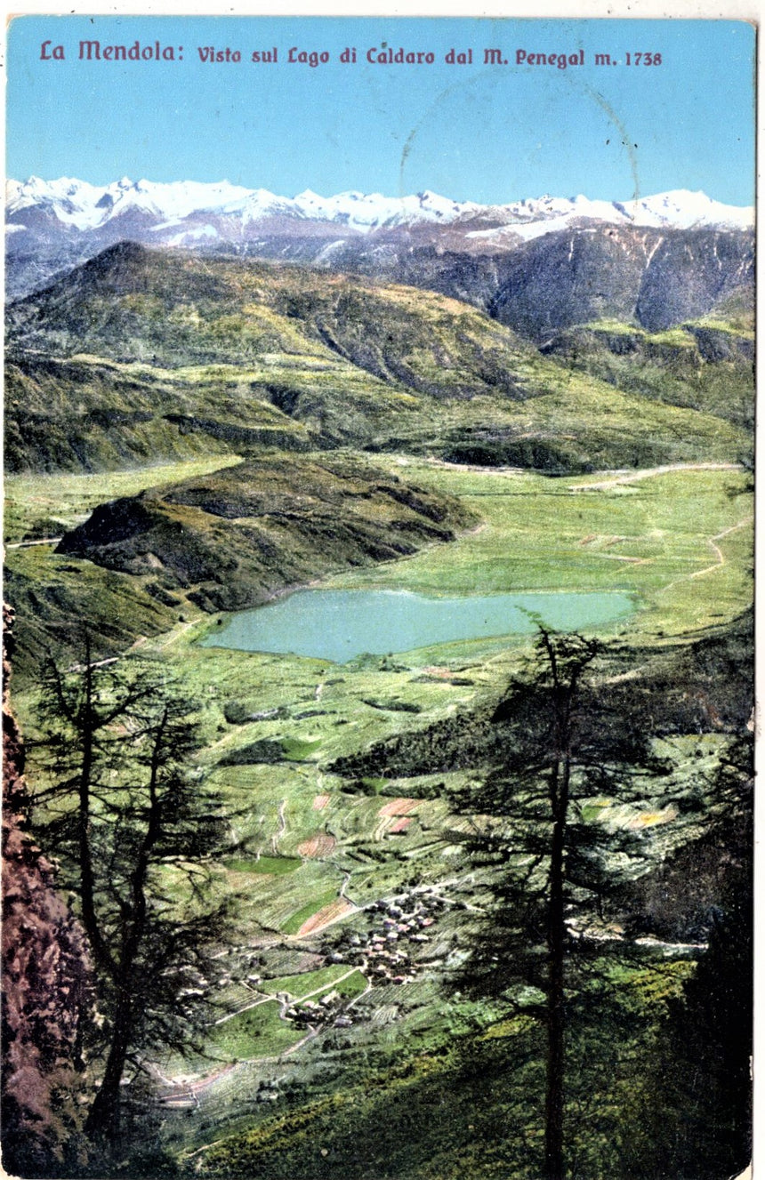 Cartolina Sudtirol Alto Adige Bolzano Bozen Lago di Caldaro dalla Mendola | Collezionissimo