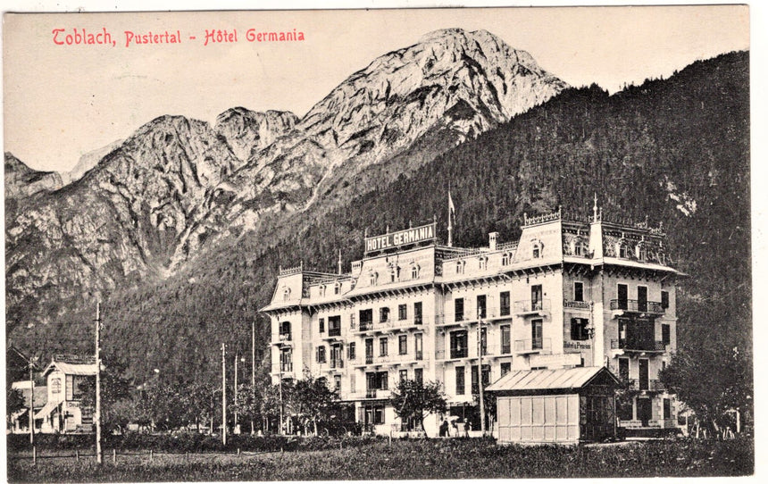 Cartolina Sudtirol Alto Adige Bolzano Bozen Toblach Dobbiaco Hotel Germania | Collezionissimo