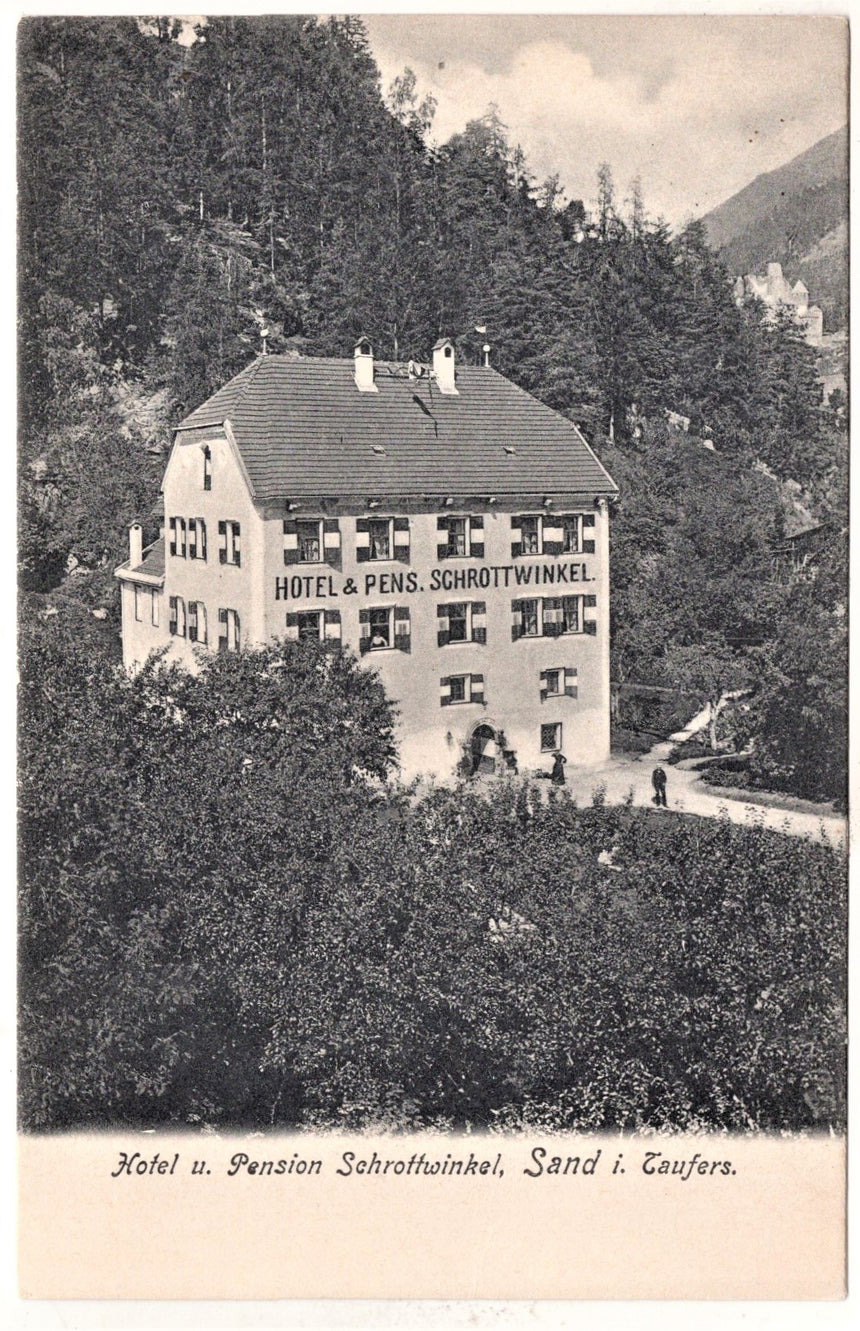 Cartolina Sudtirol Alto Adige Bolzano Bozen Campo Tures Sand in Taufers Hotel Schrottwinkel | Collezionissimo