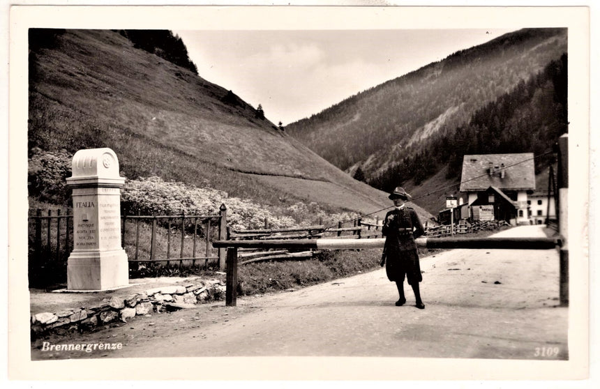 Cartolina Sudtirol Alto Adige Bolzano Bozen il confine del Brennero | Collezionissimo