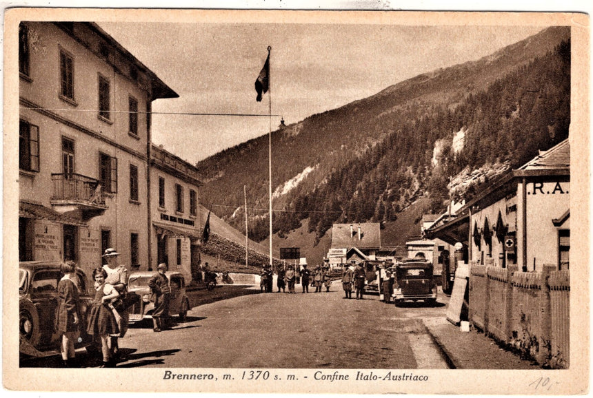 Cartolina Sudtirol Alto Adige Bolzano Bozen il confine del Brennero | Collezionissimo