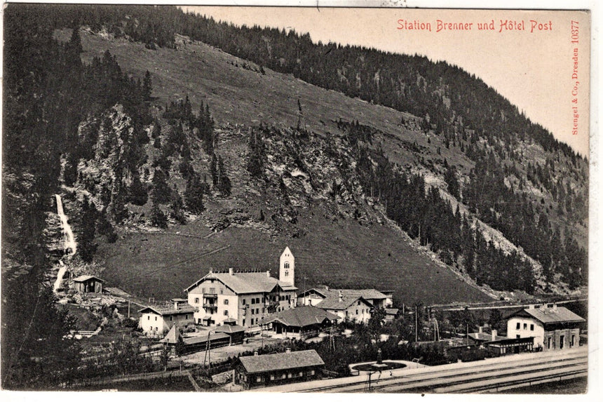 Cartolina Sudtirol Alto Adige Bolzano Bozen il confine del Brennero | Collezionissimo