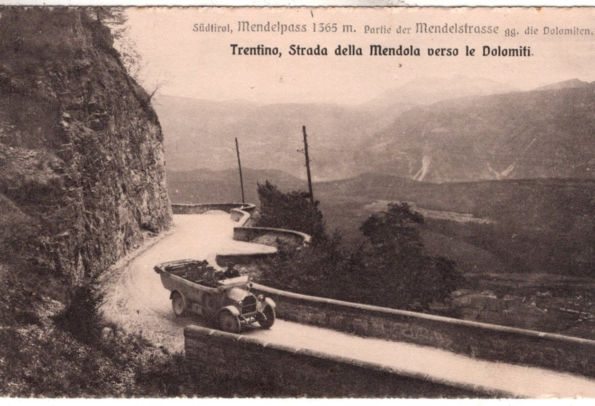 Cartolina Sudtirol Alto Adige Bolzano Bozen la Mendola la strada verso le Dolomiti | Collezionissimo