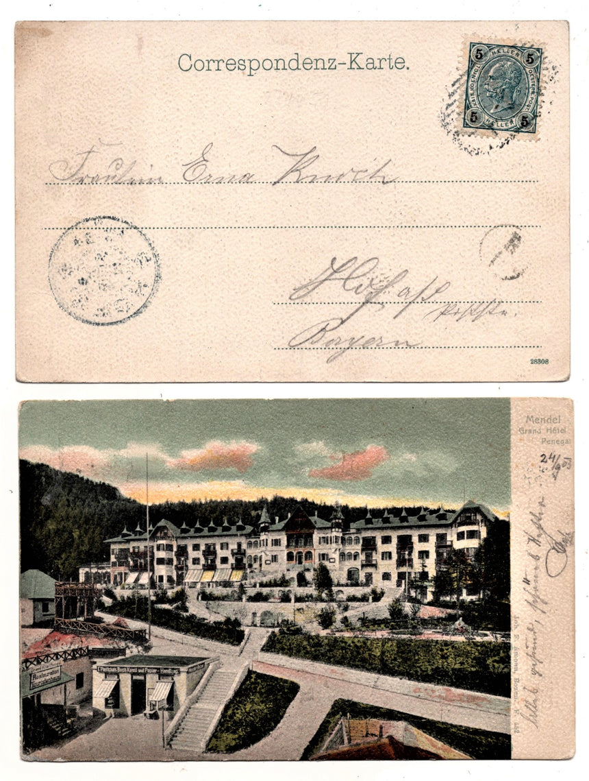 Cartolina Sudtirol Alto Adige Bolzano Bozen la Mendola Hotel Penegal | Collezionissimo